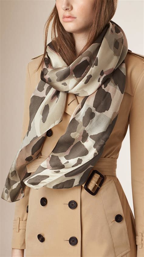 burberry printed scarf